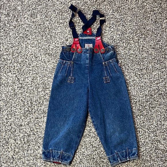 Vintage LEGO Kids Denim Overalls – Adjustable Straps, Size 5 - Picture 1 of 10